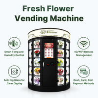 Distributeur automatique de fleurs en plein air, boutique de fleurs automatique, bouquets frais, écran tactile, prix de gros commercial