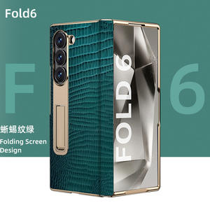 Para <span class=keywords><strong>Samsung</strong></span> Z Fold 7 Funda de teléfono con cubierta de protección de bisagra de patrón de cocodrilo de <span class=keywords><strong>gama</strong></span> <span class=keywords><strong>alta</strong></span> adecuada para <span class=keywords><strong>Samsung</strong></span> Z Fold 6 5 4 3 - Product Image 5