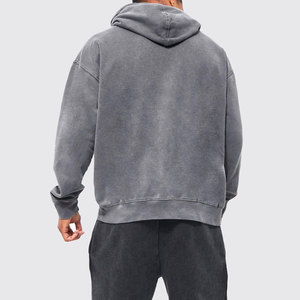 Sudadera con Capucha para Hombre, Lavado Ácido, Manga Larga, Material Suave, Logotipo Personalizado, Marca Privada, Precio al por Mayor, Ropa de Invierno - Product Image 2