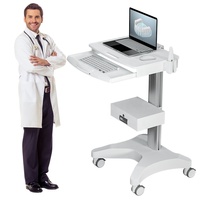 Chariot mobile d'infirmière pour hôpital, chariot pour ordinateur portable et ordinateur, chariot pour moniteur médical, chariot dentaire avec prise