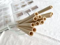 Pailles à boire en bambou jetables écologiques de haute qualité, fabriquées en Chine, en vrac, pailles en bambou naturelles biologiques