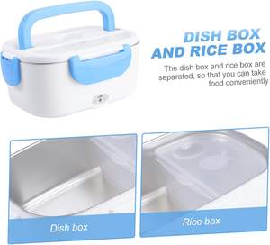 Lonchera Portátil al por Mayor de 110V/12V con Contenedor de Plástico Extraíble para Calentar Alimentos en Casa, Auto u Oficina - Product Image 6