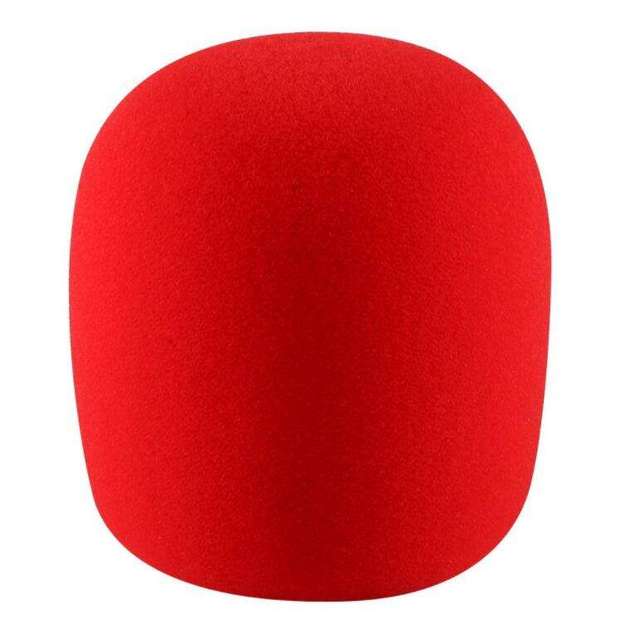 Wholesale Professional Custom logo Handheld Stage Foam Microphone Cover Soft Sponge Foam Windscreen