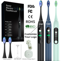 Brosse à dents électrique pour adultes, brosse à dents de voyage, ultrasonique, rechargeable, étanche, brosse à dents électrique intelligente, best-seller sur Amazon