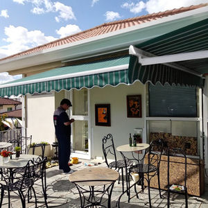 <span class=keywords><strong>Toldo</strong></span> Retráctil Motorizado Eléctrico de Aluminio Impermeable <span class=keywords><strong>para</strong></span> Exteriores, Patio, Balcón, Jardín, Terraza, Brazo Plegable, <span class=keywords><strong>para</strong></span> Hogar, Hotel, Cafetería - Product Image 4