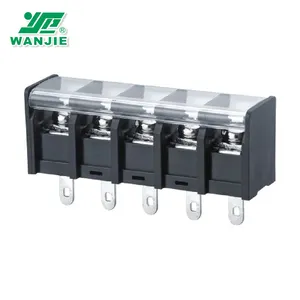 Elektrik 3 4 5 6 7 8 9 pin bariyer terminal bloğu 10mm pitch kapaklı (WJ58H)