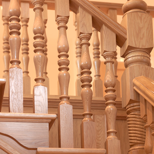 Decoración de diseño personalizado de buena calidad, <span class=keywords><strong>pilar</strong></span> de escalera de madera tallado, moderno, balaustres para escaleras - Product Image 1