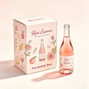 Boîte d'emballage en carton ondulé pliable avec logo personnalisé OEM, directement <span class=keywords><strong>de</strong></span> l'usine, pour vin rosé <span class=keywords><strong>sans</strong></span> <span class=keywords><strong>alcool</strong></span> - Product Image 3