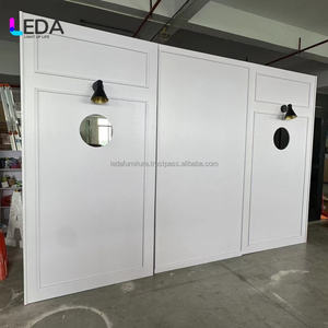 LEDA Stylish Champagne Party Partition White Wedding Backdrop Acrylique Backdrop Ring for Events Decor - Product Image 3