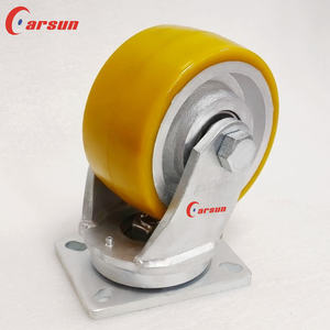 Rueda Giratoria de Poliuretano con Núcleo de Acero Reforzado de 6 Pulgadas, Ultra Resistente, Galvanizada, de Funcionamiento Silencioso - Product Image 5