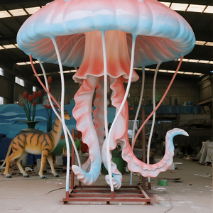 Meilleure vente réaliste en résine animatronique en forme de méduse intérieur Aquarium maison thème océan aquarium décor aventure parc école - Product Image 4