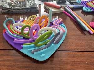 <b>Adult</b> Office Silent Silicone Fidget Stress <b>Anxiety</b> Calming <b>Toy</b> Sensory Activity Board - Product Image 6