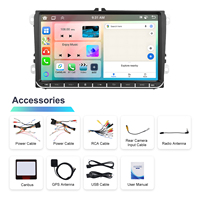 Podofo 6+128G 9" Android Autoradio mit CarPlay Android Auto GPS WLAN für Volkswagen/VW/Passat/Golf/MK5/Jetta T5/Polo