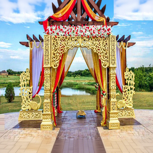 Inspirational Decoration Ideas and <b>Props</b> for Outdoor <b>Weddings</b> Exclusive Fiber Mandap For Hindu <b>Weddings</b> Lavish Indian <b>Wedding</b> - Product Image 1