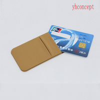 Dompet Kartu Kredit Elastis Magnetik Dua Slot Grosir Pabrik, Kantong Lycra Tahan Lama, Sarung Ponsel Tipis
