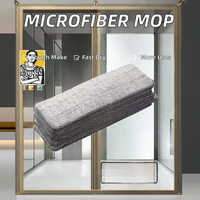 Tampons de serpillière plats en microfibre pour manche en acier, lavables, à essorage, pour nettoyage, recharges/têtes de serpillière en microfibre, remplacement