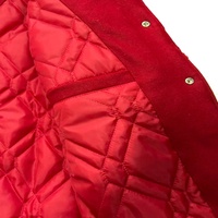 Veste universitaire en laine brodée sur mesure de haute qualité Bomber Veste de baseball d'hiver pour hommes Style rétro surdimensionné pour équipe scolaire