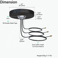 Antenne rondelle de montage à vis personnalisation étanche 4G LTE MIMO et WiFi 3 en 1 Active Gps/gnss Wifi 4g Lte Combo Puck Antenne