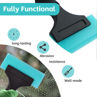 Spatule rigide professionnelle KUNAISI avec manche en plastique et caoutchouc, outil d'installation de film de protection pour vitres de voiture