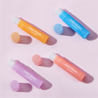 Baume à lèvres végétalien coloré personnalisé avec logo, réparateur, hydratant, soin des lèvres, marque privée
