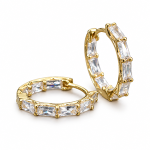 Orecchini a Cerchio Geometrici Combinati per Donne, Design Minimalista alla Moda, Accessori per Orecchie per Uso Quotidiano Estivo - Product Image 1