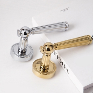 Juego de Cerraduras de Latón Macizo para Puertas Dobles Francesas, Magnéticas, Silenciosas, de Privacidad y <span class=keywords><strong>Pasaje</strong></span>, y Cerradura Ficticia - Product Image 2