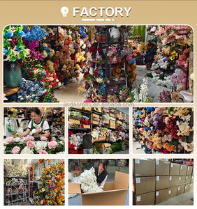 JINDA Nouveau design, petite taille, chemin de table en fleurs artificielles multicolores en soie pastel pour mariage et fête - Product Image 6