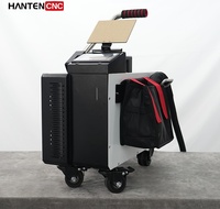 Outil de nettoyage au laser portable 300W, éliminateur de rouille à impulsions, équipement portatif pour le traitement des surfaces métalliques et du bois