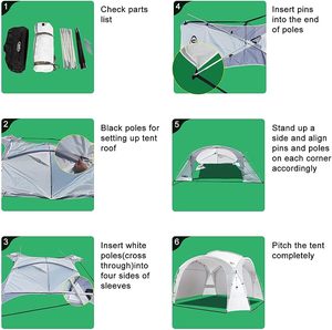Toldo de Protección Solar para Exteriores, Resistente a la Intemperie, Toldo de Gran Tamaño para Acampar, Lona de Protección Solar para Acampar - Product Image 6