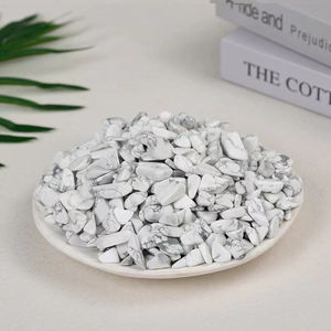 Grosir kristal Howlite putih alami batu poles Howlite batu jatuh Gravels - Product Image 3