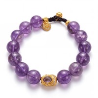 Bracelet en perles de quartz améthyste bohème de 8 mm G&G Wholesale, bracelet de guérison en cristal, bijoux spirituels en gros