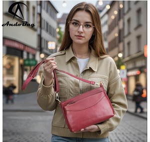 Andong Soft Cowhide <b>Small</b> Square Package Shoulder Sling Bag for Women's Mom Ladies Outdoors Daily Commute Crossbody Bags <b>Handbag</b> - Product Image 1