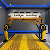 Station de lavage de voitures 360 °   Machine de lavage de voiture automatique sans contact avec sécheuse, équipement pour station de lavage de voitures