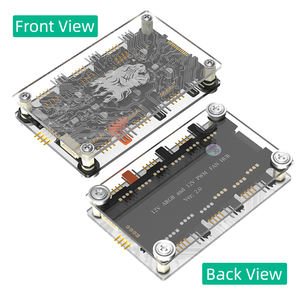 Nouvelle version 2 en 1 6 voies 5V ARGB et 12V PWM DC <span class=keywords><strong>Fan</strong></span> <span class=keywords><strong>Hub</strong></span> avec boîtier en acrylique et entretoise magnétique pour <span class=keywords><strong>ASUS</strong></span>/MSI 5V 3Pin LED - Product Image 2