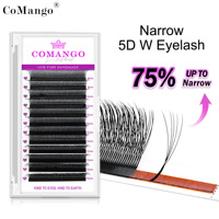 Extensions de cils 5D en forme de W à espacement réduit, cils naturels doux en forme de V, bouquets de volume préfabriqués, faux cils