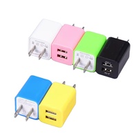 5V 2.1A double Port USB chargeur mural adaptateur secteur Mobile Portable charge rapide chargeur de téléphone