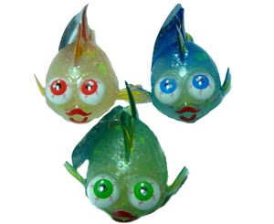 Lindos animales de peluche Ojos grandes Goldfish Squishy Juguetes hechos de material TPR - Product Image 1