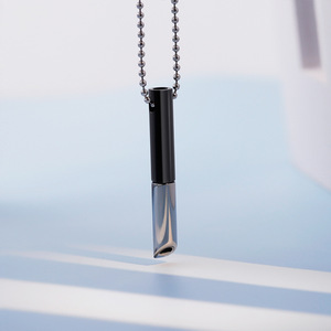 Boyi สร้อยคอหายใจสแตนเลสสตีลไม่เสื่อมเสียคุณภาพสูงสำหรับบรรเทาความวิตกกังวล - Product Image 4