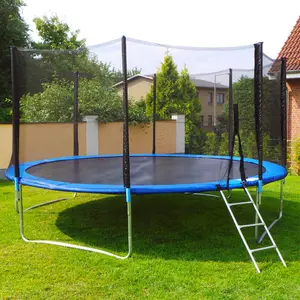 Trampolini da salto 8 piedi cerchio di sicurezza per esterni piccolo trampolino con rete