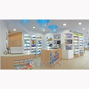 Medicine counter for advertising, acrylic advertising drugstore shop showcase,acrylic drugstore shop showcase OEM