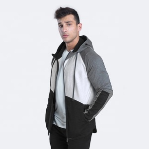 Mens Customized 100% Cotton Eco-Friendly Winter Fashion <b>Zip</b>-<b>up</b> Smart Casual Hooded Hoodie Sweatshirt - Product Image 1