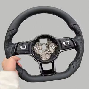 <span class=keywords><strong>Volante</strong></span> de Cuero para Volkswagen VW <span class=keywords><strong>Golf</strong></span> 5 6 <span class=keywords><strong>7</strong></span> R MK6 MK7 MK8 Jetta Passat B8 Polo Tiguan <span class=keywords><strong>Golf</strong></span> <span class=keywords><strong>7</strong></span> GTI R Line - Product Image 4