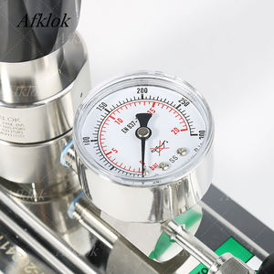 Медицинский кислородный регулятор давления воздуха, коллекторный блок с шаровыми кранами и манометром для больниц и лабораторий - Product Image 3