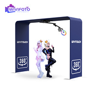 Photomaton portable à 360 degrés, alimenté par batterie, pour smartphones, appareils photo reflex et iPad, avec télécommande