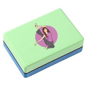Eko geri dönüşümlü yüksek yoğunluklu köpük POE ucuz yoga yapı köpük blokları özel logo ile basılmış - Product Image 4