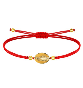 Vergine di Carmen bracciale in acciaio inox Fine ciondolo santo e gioielli di ispirazione cattolica - Product Image 1