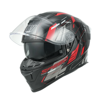 Logo personnalisé Homologation ECE2206 Matte Noir Gris Casque de moto Matériau ABS pour la conduite sur route