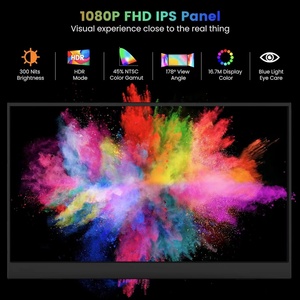 15.6 <span class=keywords><strong>Inch</strong></span> Ips 1080P FHD Đầy Đủ HD Chơi Game USB-C Xách Tay Màn Hình Màn Hình Extender Cho Máy Tính Xách Tay Di Động Di Động Màn Hình Di Động - Product Image 3