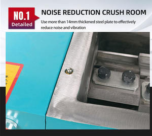 Trituradora de plástico industrial de alta velocidad 20HP CE recicla materiales de salida de agua y los tritura con alta eficiencia - Product Image 2