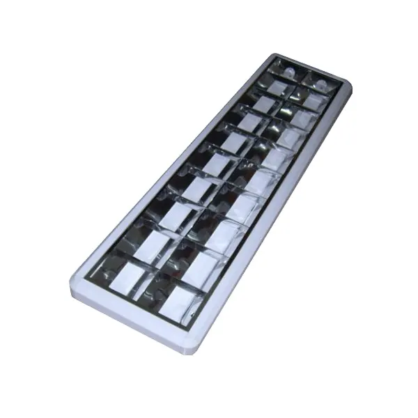 Louver kisi langit-langit Fitting harga pabrik Louver kisi Fixtuer permukaan lampu dalam ruangan untuk kantor LED aluminium Modern